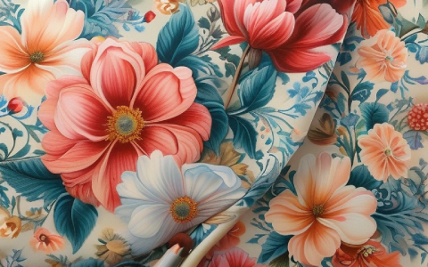 布上花开：当花卉遇见纺织品