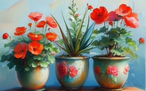 盆中景致：观赏花卉的诗意栖居