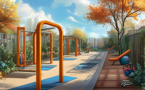 健身路径器材：社区健康诗行